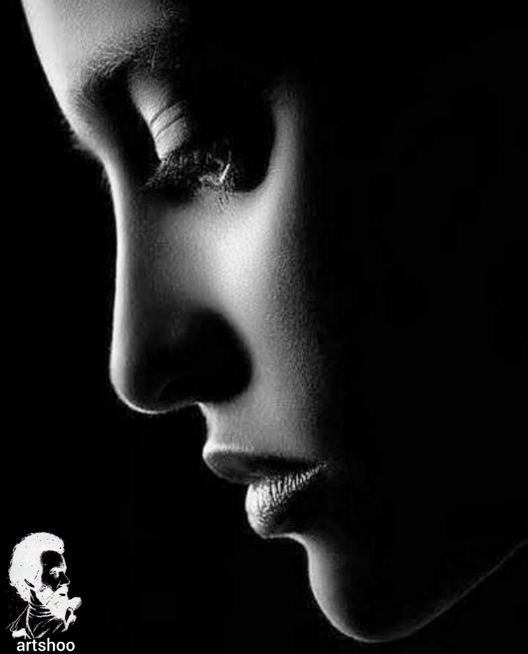 سیاه قلم مدل مداد سفید